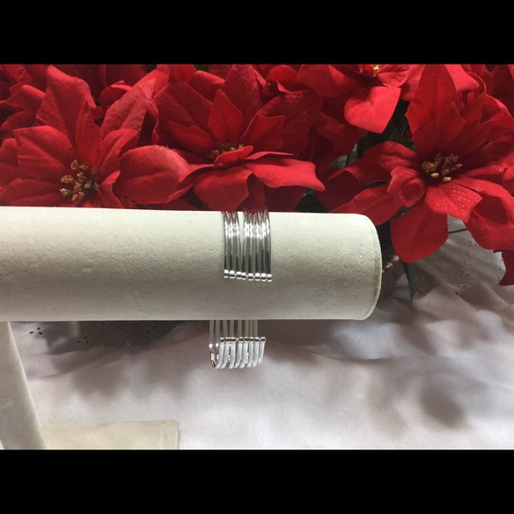 NEW 925 Sterling Silver 8 row cuff - Picture 2 of 4